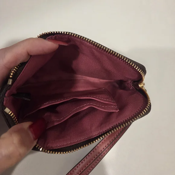 Coach Brown and Raspberry Women's Crossbody Set - Picture 6 of 15